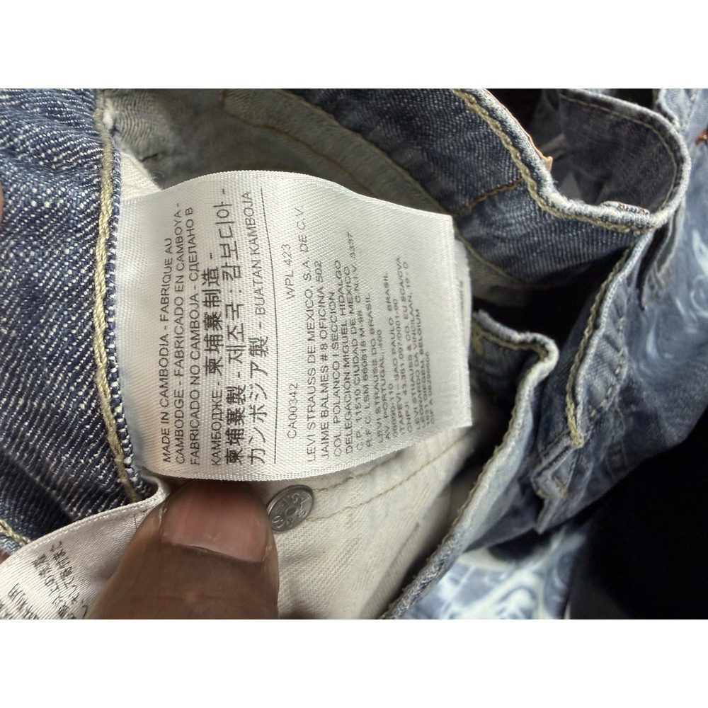 Levis 569 38x34 Custom Loose Straight Cloud Wash Y2K Baggy Skater Cambodia - Picture 4 of 9